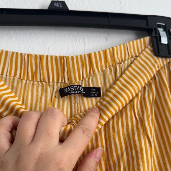 Yellow Striped Women's Pants and top set - Picture 2 of 4